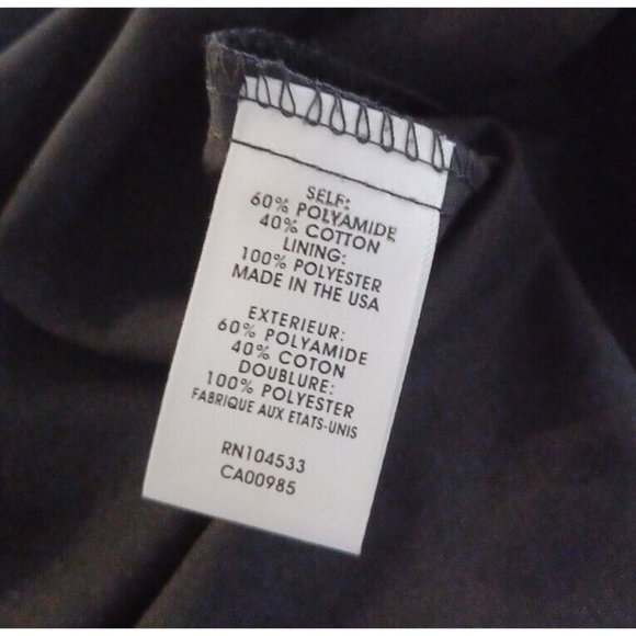 NANETTE LEPORE 2 Black Lace A Line Dress Eyelet Texture Lined Classic Zip Back - Picture 14 of 15